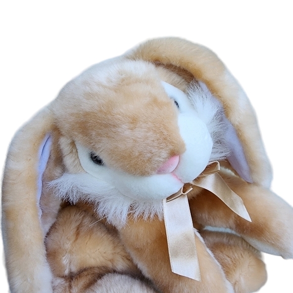 Vtg Easter Skm Enterprises floppy fluffy Bunny plush stuffed animal rabbit soft - Picture 4 of 8